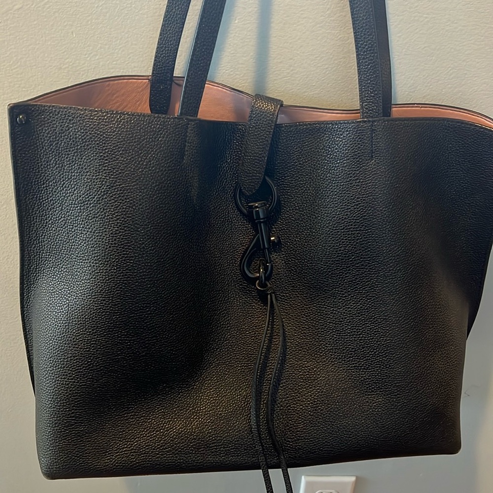 Rebecca Minkhoff black leather tote